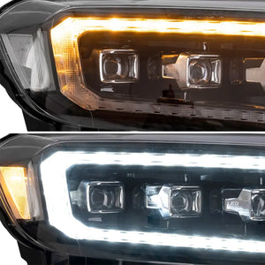 Suitable To Fit - Ranger T7 / T8 Bugatti Style DRL LED Projector Headlight (16-On) maxmotorsports