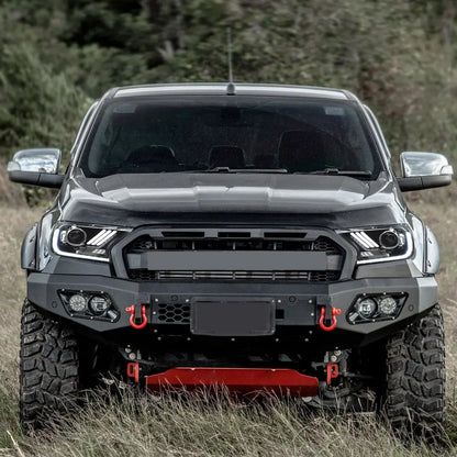 Suitable To Fit - Ranger T7 / T8 Mustang Style DRL LED Projector Headlight (16-On) maxmotorsports