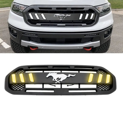 Suitable To Fit - Ranger T8 (19-On) Mustang Style Dual Function LED Grille Max Motorsport