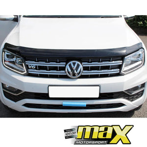 Suitable To Fit - VW Amarok (2012-On) Black Bonnet Guard maxmotorsports