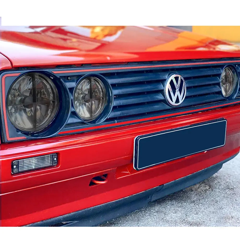 Suitable To Fit - VW Golf 1 Smoked Cross Headlights (Inner & Outters) maxmotorsports