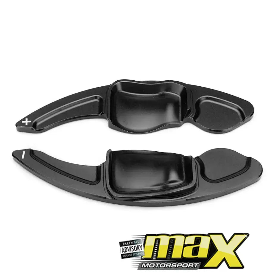 Suitable To Fit - VW Golf 5 DSG Aluminium Paddle Shift Extension (Black) maxmotorsports