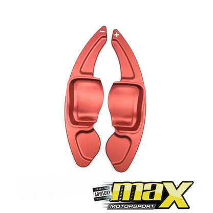 Suitable To Fit - VW Golf 5 DSG Aluminium Paddle Shift Extension (Red) maxmotorsports