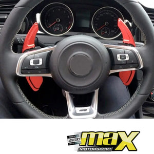 Suitable To Fit - VW Golf 5 DSG Aluminium Paddle Shift Extension (Red) maxmotorsports