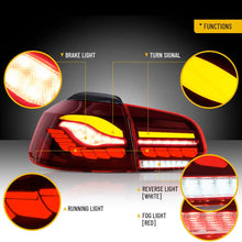 Load image into Gallery viewer, Suitable To Fit - VW Golf 6 CS Style OLED Sequential Smoked Red Taillights Max Motorsport
