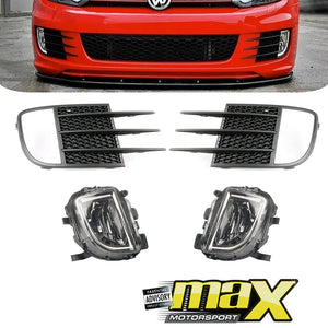 Suitable To Fit - VW Golf 6 GTI Fog Lamps & Covers Max Motorsport
