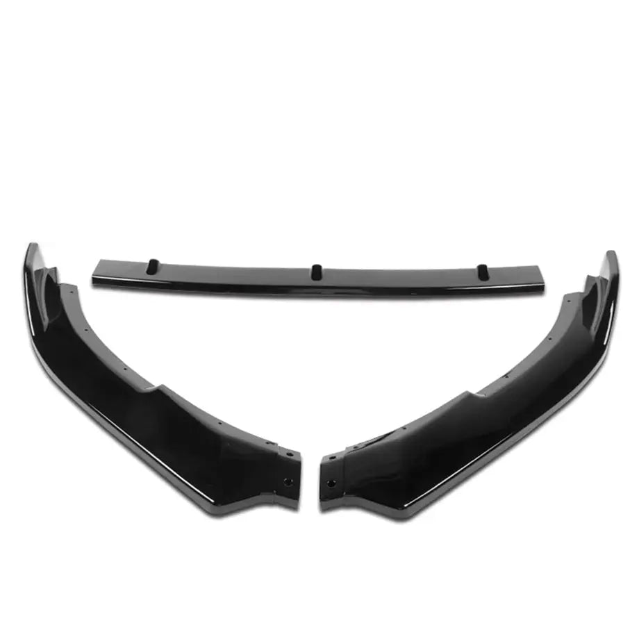 Suitable To Fit - VW Golf 6R Gloss Black 3-Piece Plastic Front Spoiler Max Motorsport