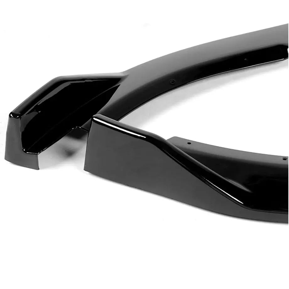 Suitable To Fit - VW Golf 6R Gloss Black 3-Piece Plastic Front Spoiler Max Motorsport