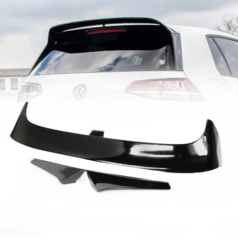 Suitable To Fit - VW Golf 7 / 7.5 Clubsport Style 3 Piece Gloss Black Roof Spoiler Max Motorsport