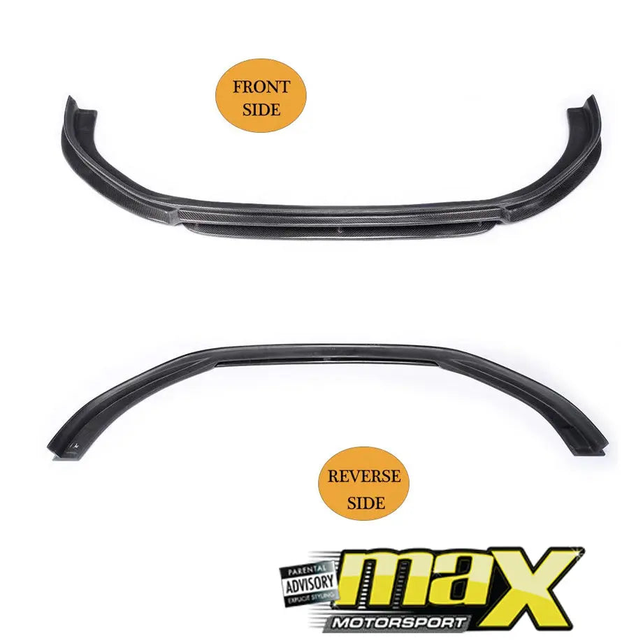 Suitable To Fit - VW Golf 7 GTI / R Carbon Fibre 2-Piece Front Spoiler maxmotorsports