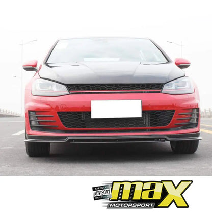 Suitable To Fit - VW Golf 7 GTI / R Carbon Fibre 2-Piece Front Spoiler maxmotorsports