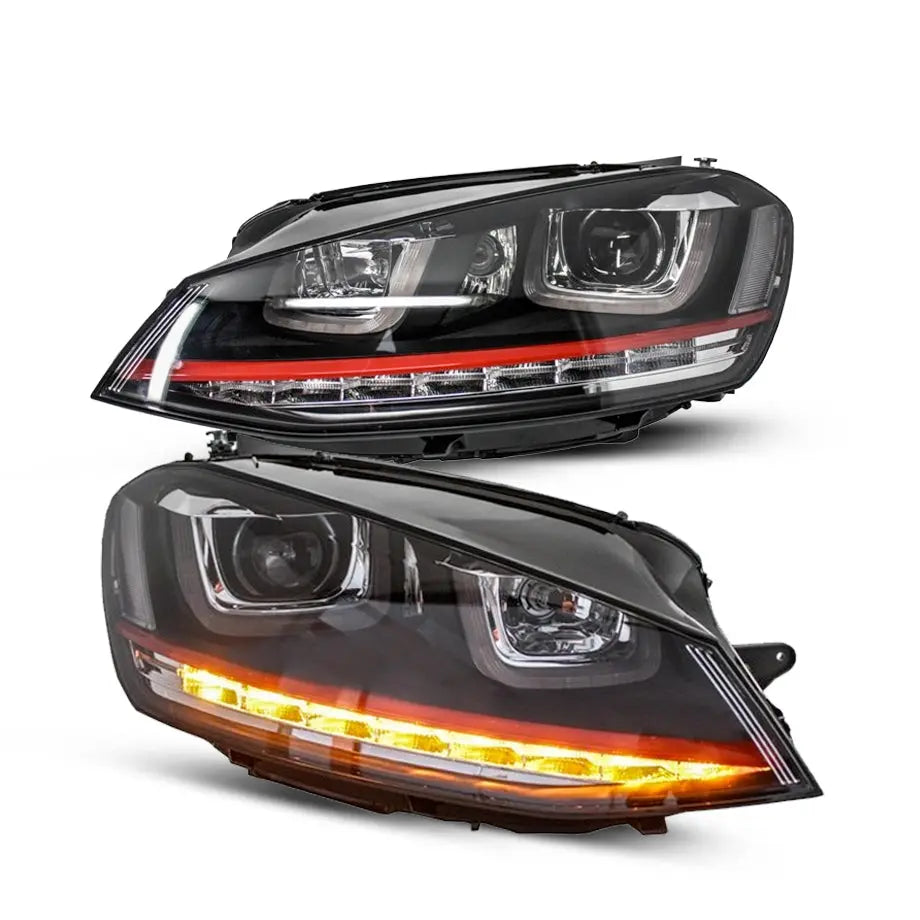 Suitable To Fit - VW Golf 7 GTI Style LED Projector Headlight Max Motorsport