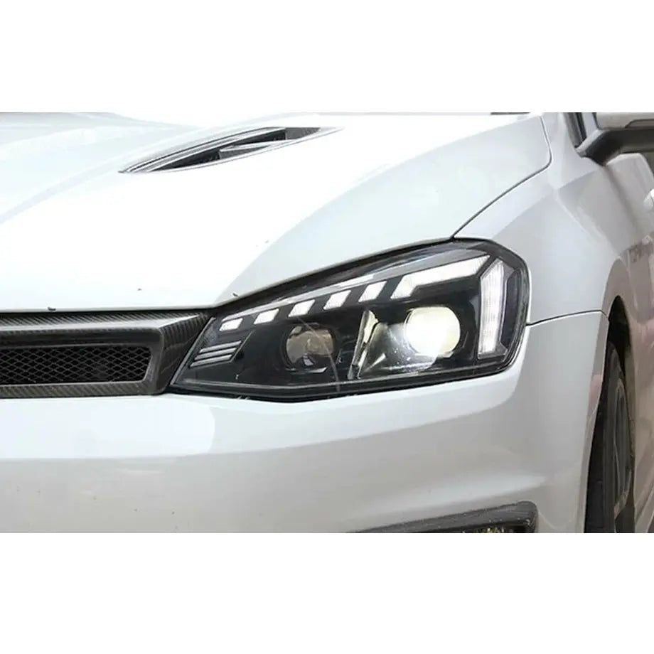 Suitable To Fit - VW Golf 7 LED Projector Headlight - Audi Style Max Motorsport