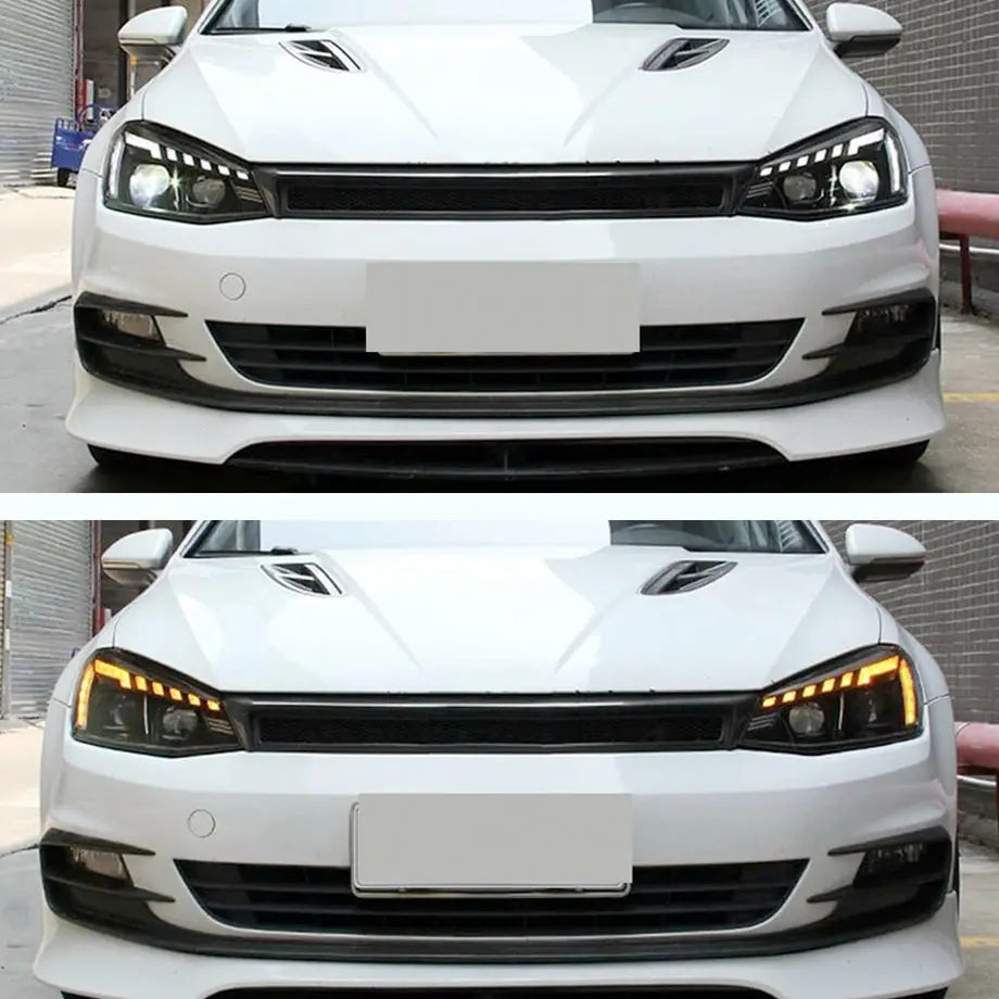 Suitable To Fit - VW Golf 7 LED Projector Headlight - Audi Style Max Motorsport