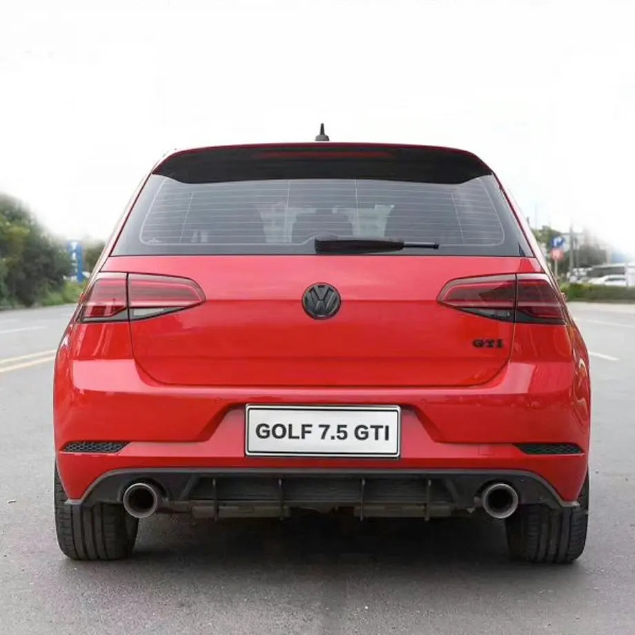 Suitable To Fit - VW Golf 7.5 GTI Matte Black Maxton Style Diffuser maxmotorsports