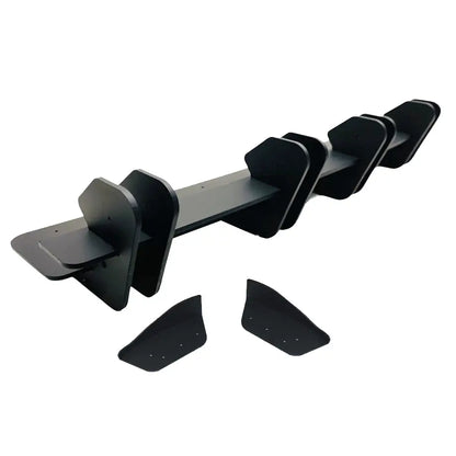 Suitable To Fit - VW Golf 7.5R Matte Black Double Slat Maxton Style Diffuser maxmotorsports