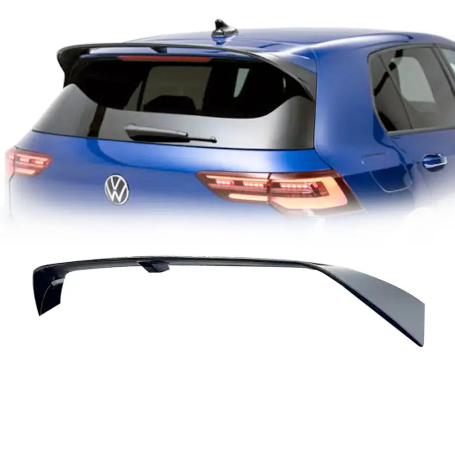 Suitable To Fit - VW Golf 8 GTI Clubsport Style Gloss Black Roof Spoiler - Type A Max Motorsport