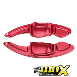 Suitable To Fit - VW Polo 6 DSG Aluminium Paddle Shift Extension (Red) maxmotorsports