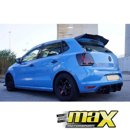 Suitable To Fit - VW Polo 6 GTI Maxton Style Plastic Diffusers maxmotorsports