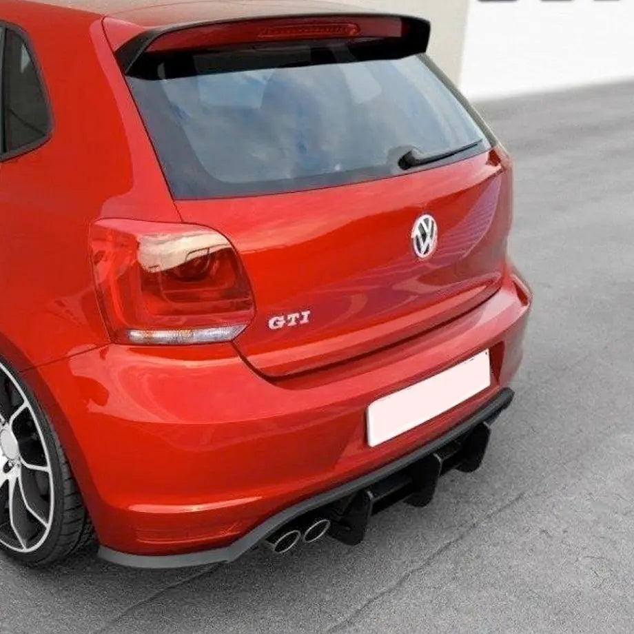 Suitable To Fit - VW Polo 6 GTI Maxton Style Plastic Diffusers maxmotorsports