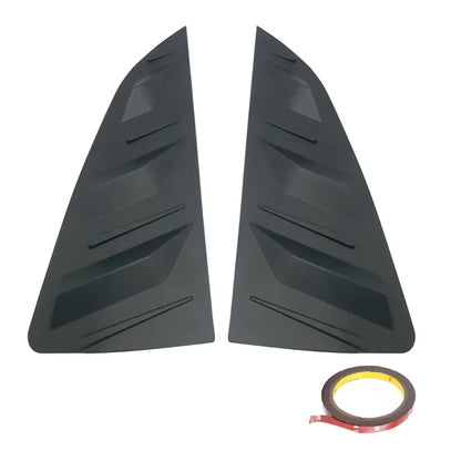 Suitable To Fit - VW Polo 6 Matte Black Plastic Side Window Louver Max Motorsport