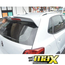 Load image into Gallery viewer, Suitable To Fit - VW Polo 6 Oettinger Style Gloss White Plastic Roof Spoiler maxmotorsports
