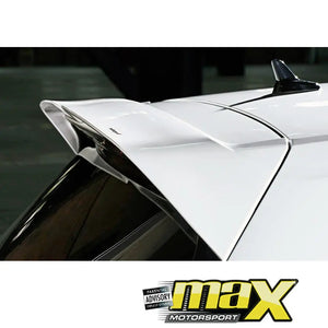 Suitable To Fit - VW Polo 6 Oettinger Style Gloss White Plastic Roof Spoiler maxmotorsports