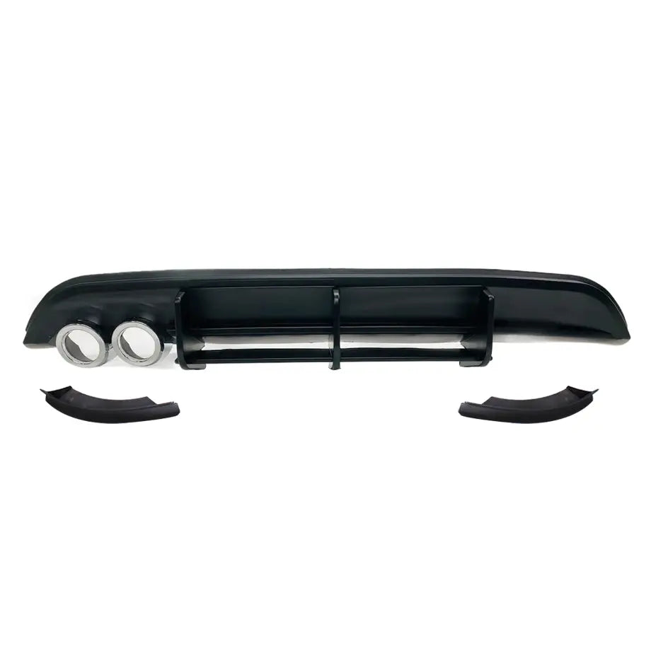 Suitable To Fit - VW Polo 6 TSI Maxton 3-Piece Rear Diffuser with Exhaust Pipe Outlet Max Motorsport