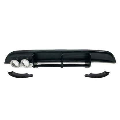 Suitable To Fit - VW Polo 6 TSI Maxton 3-Piece Rear Diffuser with Exhaust Pipe Outlet Max Motorsport