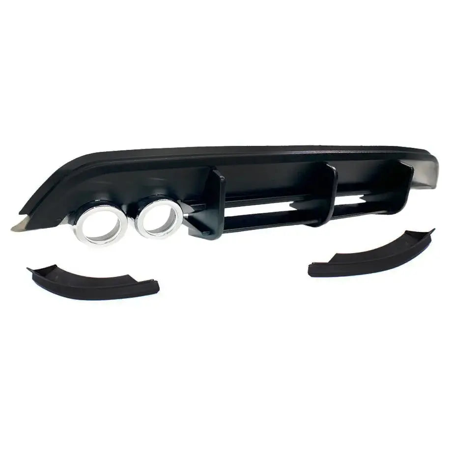 Suitable To Fit - VW Polo 6 TSI Maxton 3-Piece Rear Diffuser with Exha ...