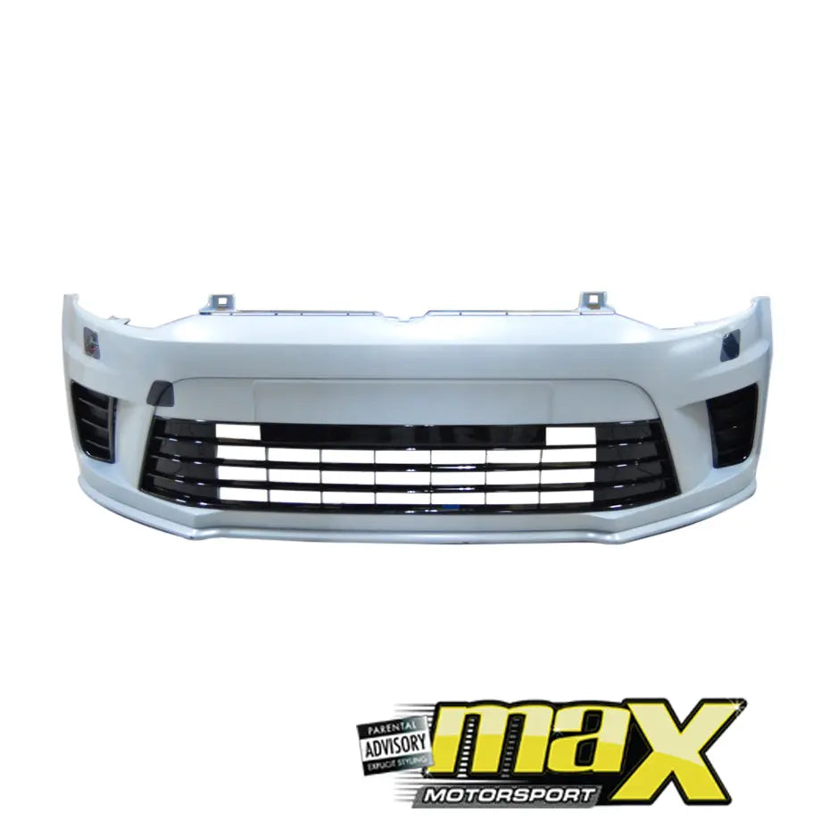 Suitable To Fit - VW Polo 6 WRC Style Plastic Front Bumper Upgrade maxmotorsports