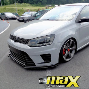 Suitable To Fit - VW Polo 6 WRC Style Plastic Front Bumper Upgrade maxmotorsports