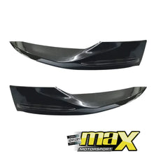 Load image into Gallery viewer, Suitable To Fit - VW Polo 8 AW Non GTI (19-On) Gloss Black Plastic Front Splitters maxmotorsports
