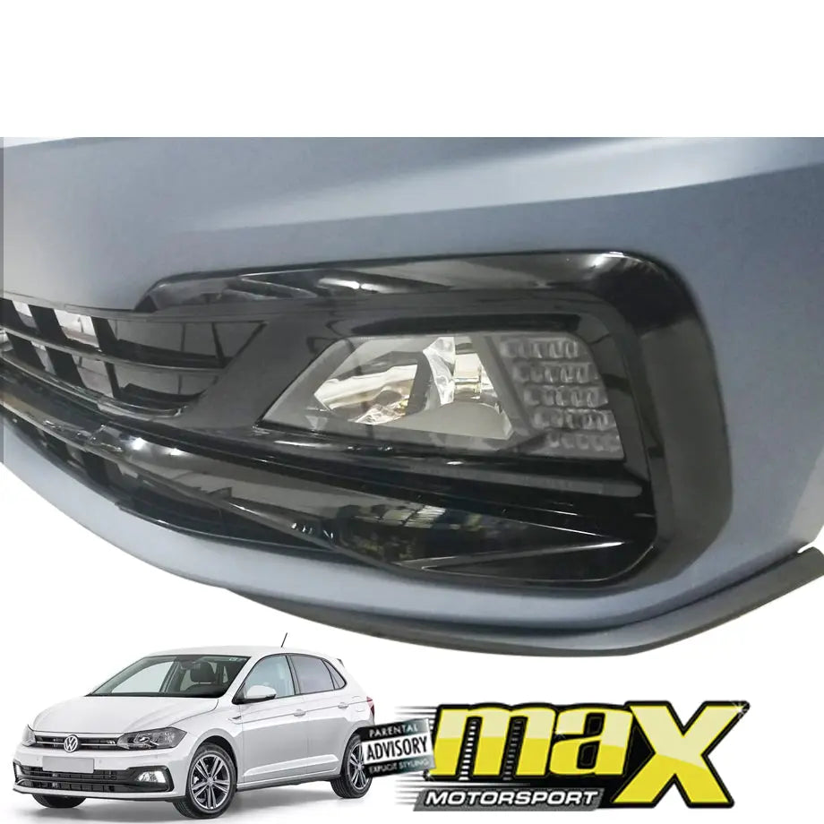 Suitable To Fit - VW Polo 8 AW (18-On) R-Line Style Plastic Front Bumper Upgrade Max Motorsport