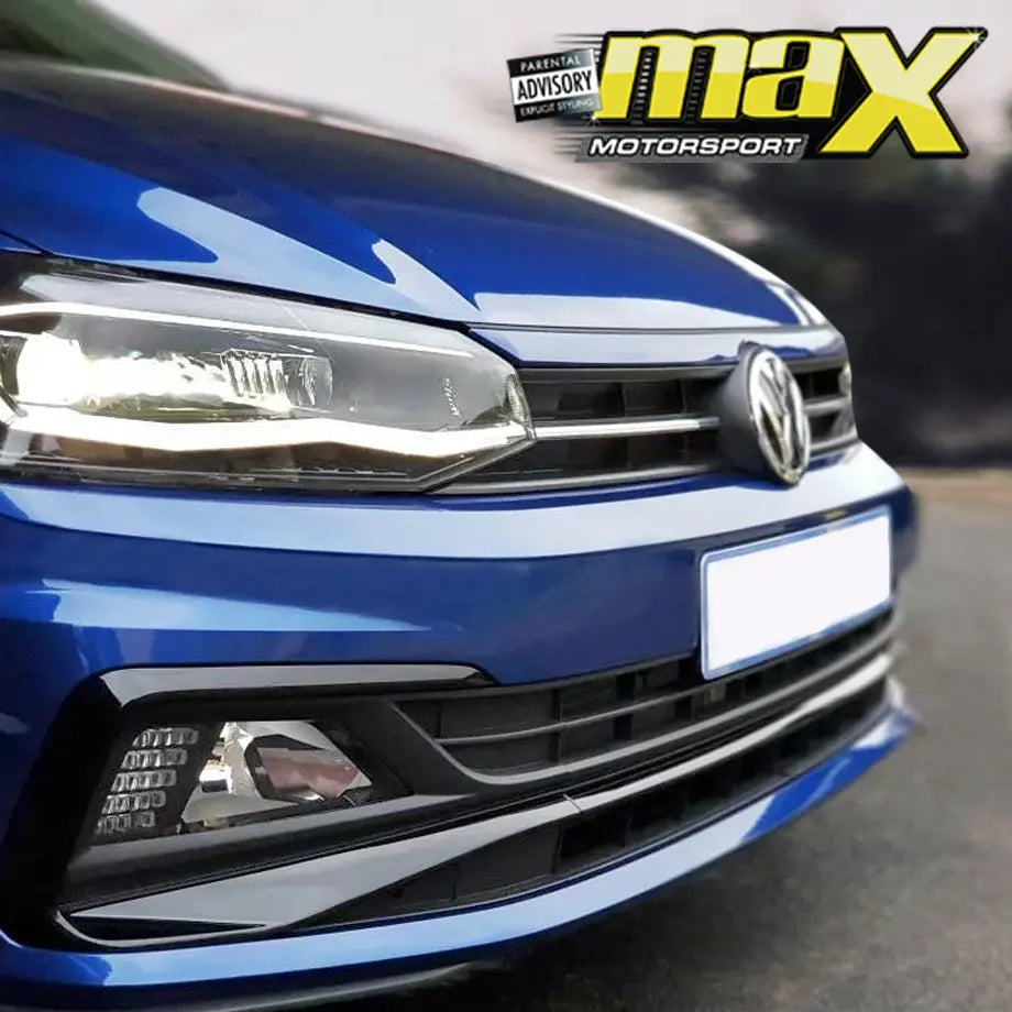 Suitable To Fit - VW Polo 8 AW (18-On) R-Line Style Plastic Front Bumper Upgrade Max Motorsport