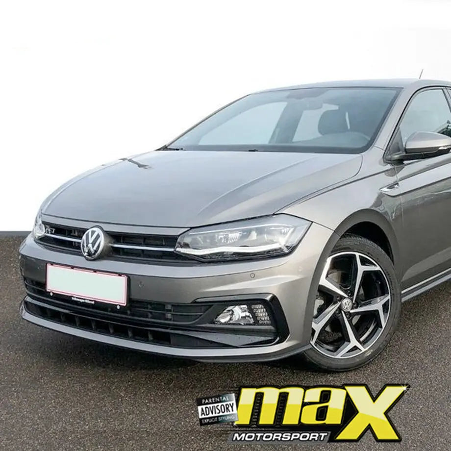 Suitable To Fit - VW Polo 8 AW (18-On) R-Line Style Plastic Front Bumper Upgrade Max Motorsport