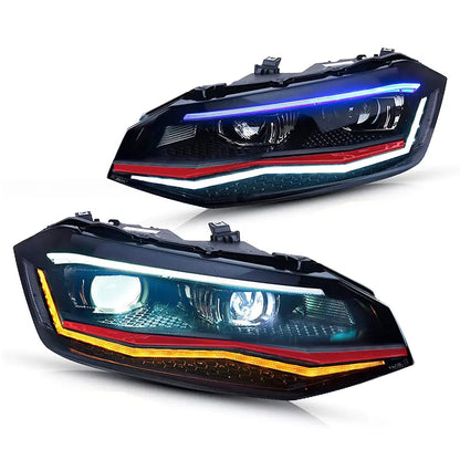 Suitable To Fit - VW Polo 8AW DRL Projector Headlight (19-On) Max Motorsport