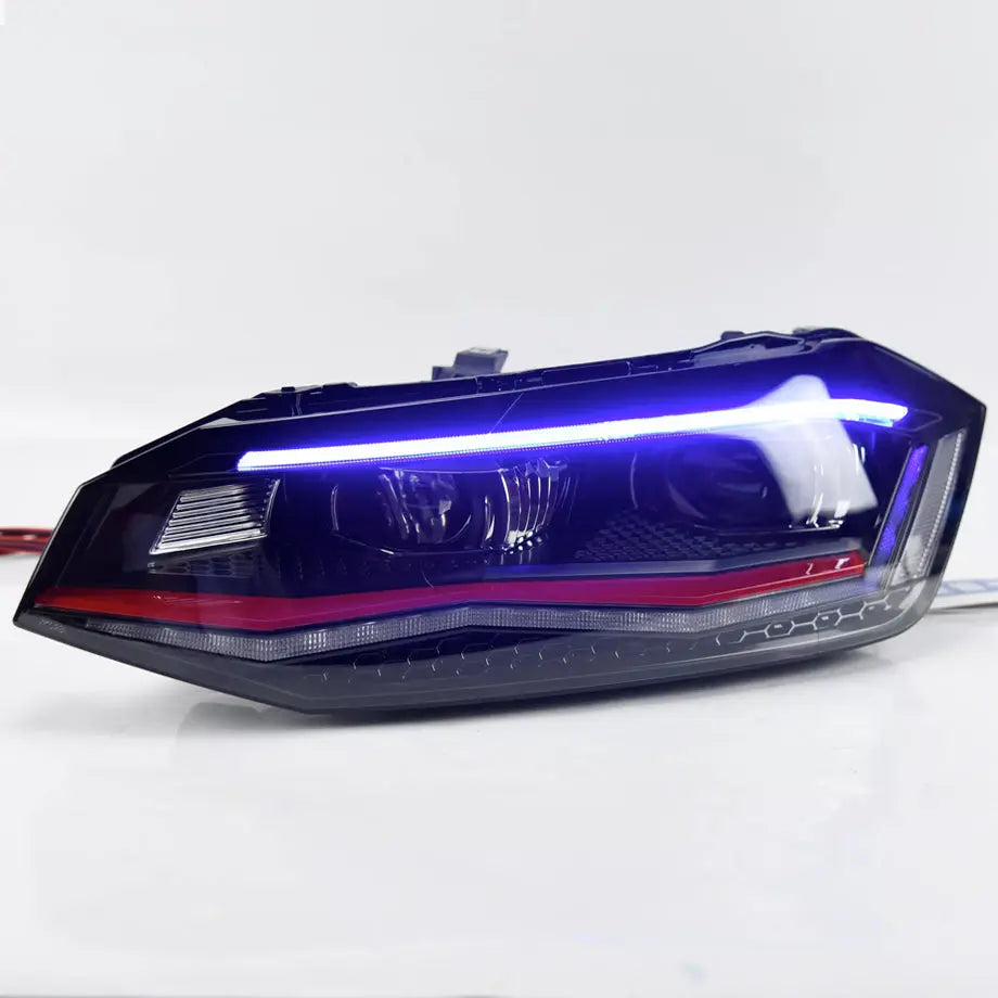 Suitable To Fit - VW Polo 8AW DRL Projector Headlight (19-On) Max Motorsport