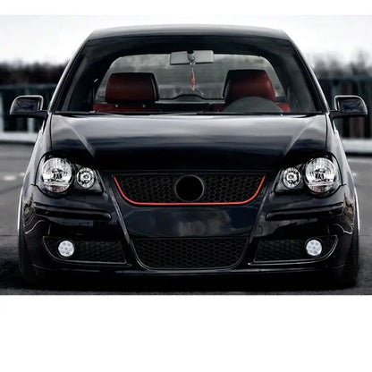 Suitable To Fit - VW Polo 9N3 LED Fog Lamp & Covers With Centre Grille (5-Piece) maxmotorsports