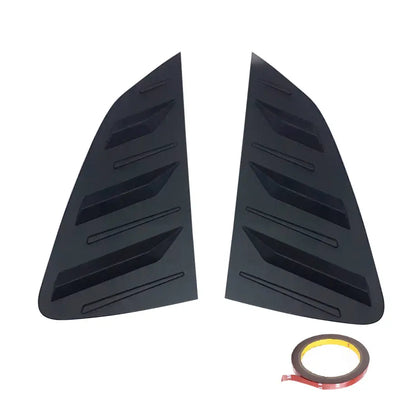 Suitable To Fit - VW Polo 9N3 Matte Black Plastic Side Window Louver Max Motorsport