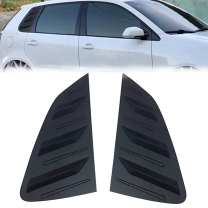 Suitable To Fit - VW Polo 9N3 Matte Black Plastic Side Window Louver Max Motorsport