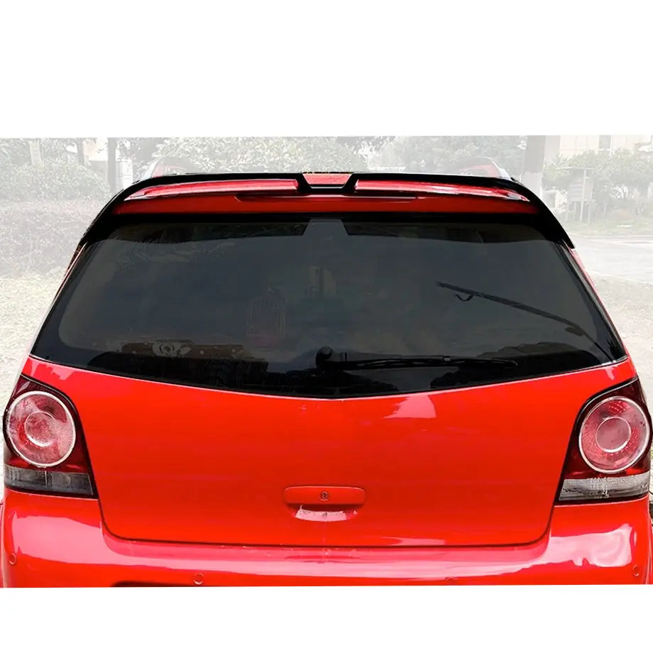 Suitable To Fit - VW Polo 9n3 / Vivo Oettinger Style Gloss Black Plastic Roof Spoiler (05-17) maxmotorsports