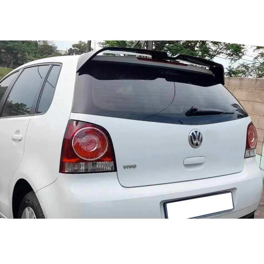 Suitable To Fit - VW Polo 9n3 / Vivo Oettinger Style Gloss Black Plastic Roof Spoiler (05-17) maxmotorsports