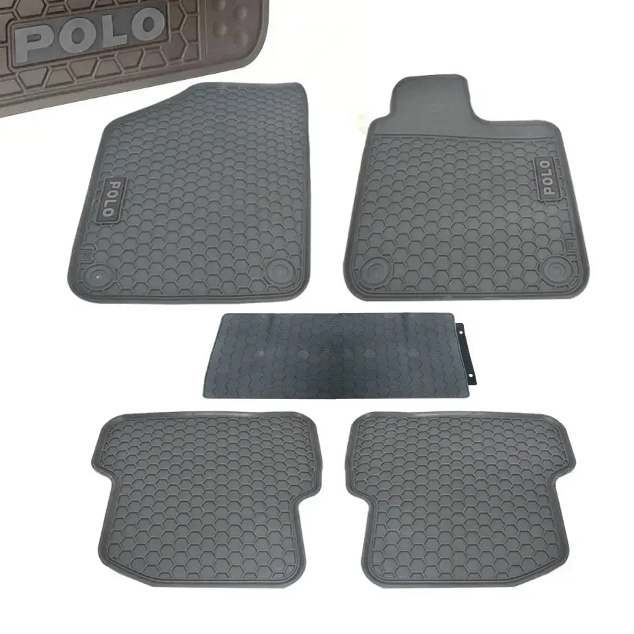 Suitable To Fit - VW Polo Custom Rubber Car Mats (5-Piece) maxmotorsports