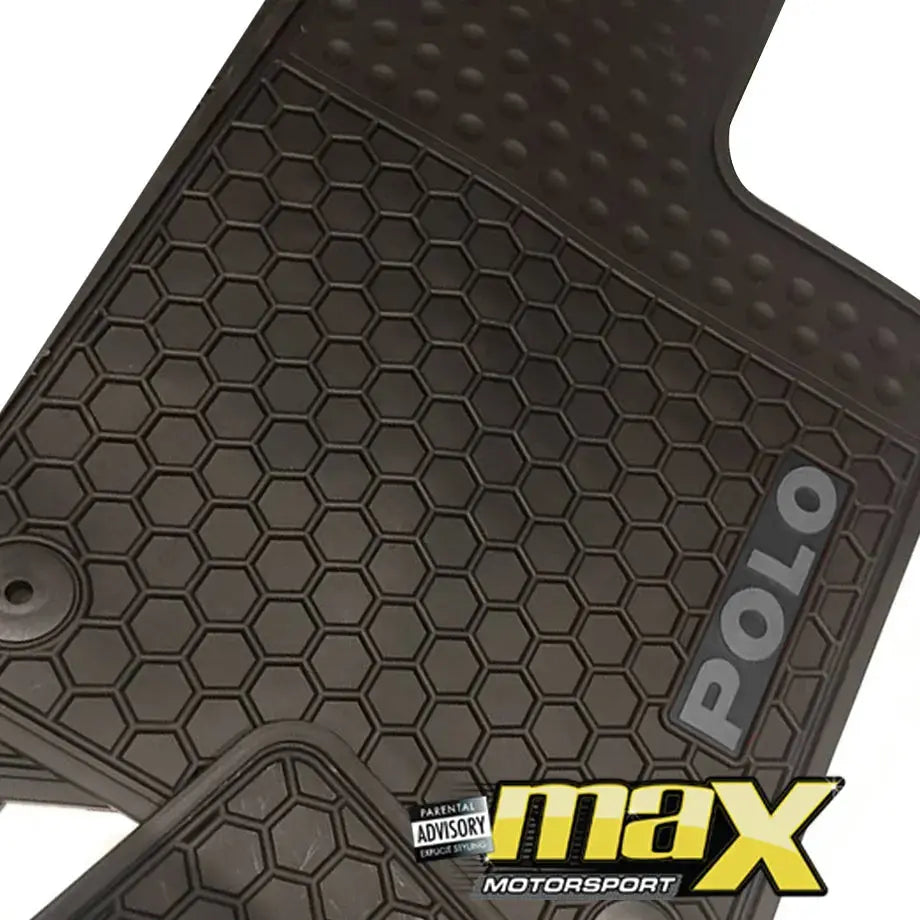Suitable To Fit - VW Polo Custom Rubber Car Mats (5-Piece) maxmotorsports