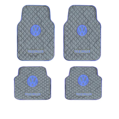 Suitable To Fit - VW Rubber Car Mats 4-Piece (Blue) maxmotorsports