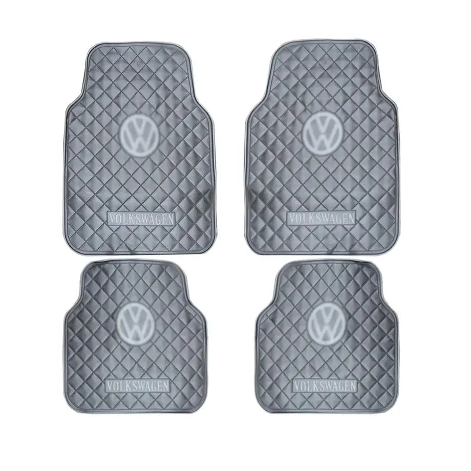 Suitable To Fit - VW Rubber Car Mats 4-Piece (Grey) maxmotorsports