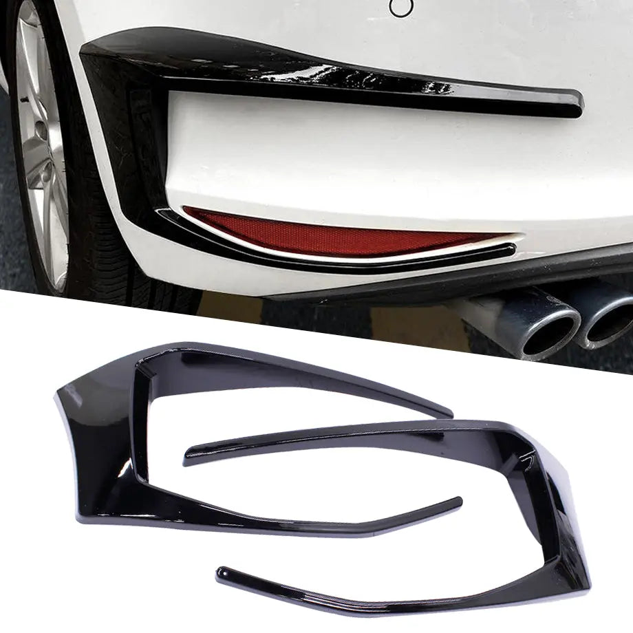 Suitable To Fit: Golf 7 R400 Gloss Black Rear Bumper Canard Max Motorsport