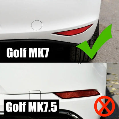 Suitable To Fit: Golf 7 R400 Gloss Black Rear Bumper Canard Max Motorsport