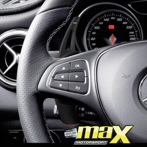 Suitable To Fit Merc Black Aluminium Paddle Shift Extensions maxmotorsports